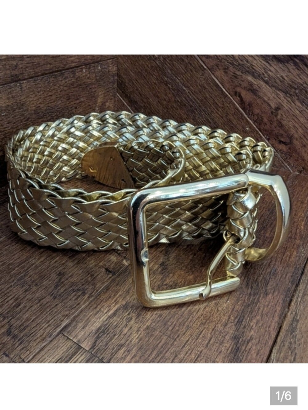 Vintage 70s Gold Braided Belt Woman's Size Medium/Large New Vintage Old Stock!
